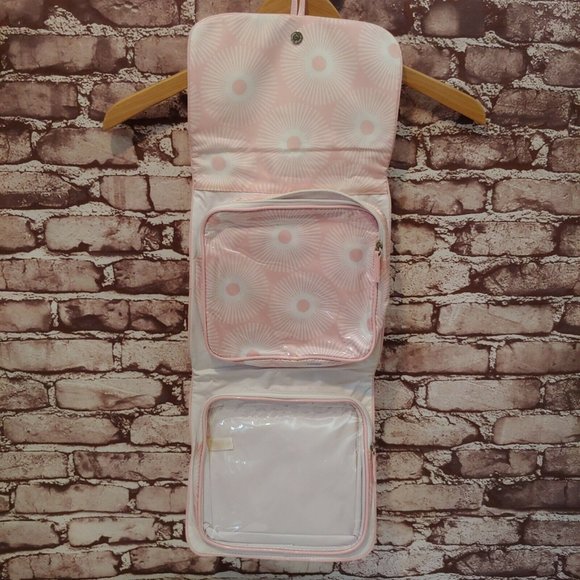 Estée Lauder Handbags - ❤️SOLD❤️Estee Lauder Pink Cosmetics Travel Hanging Bag 2 Compartments